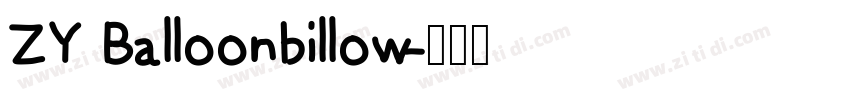 ZY Balloonbillow字体转换
